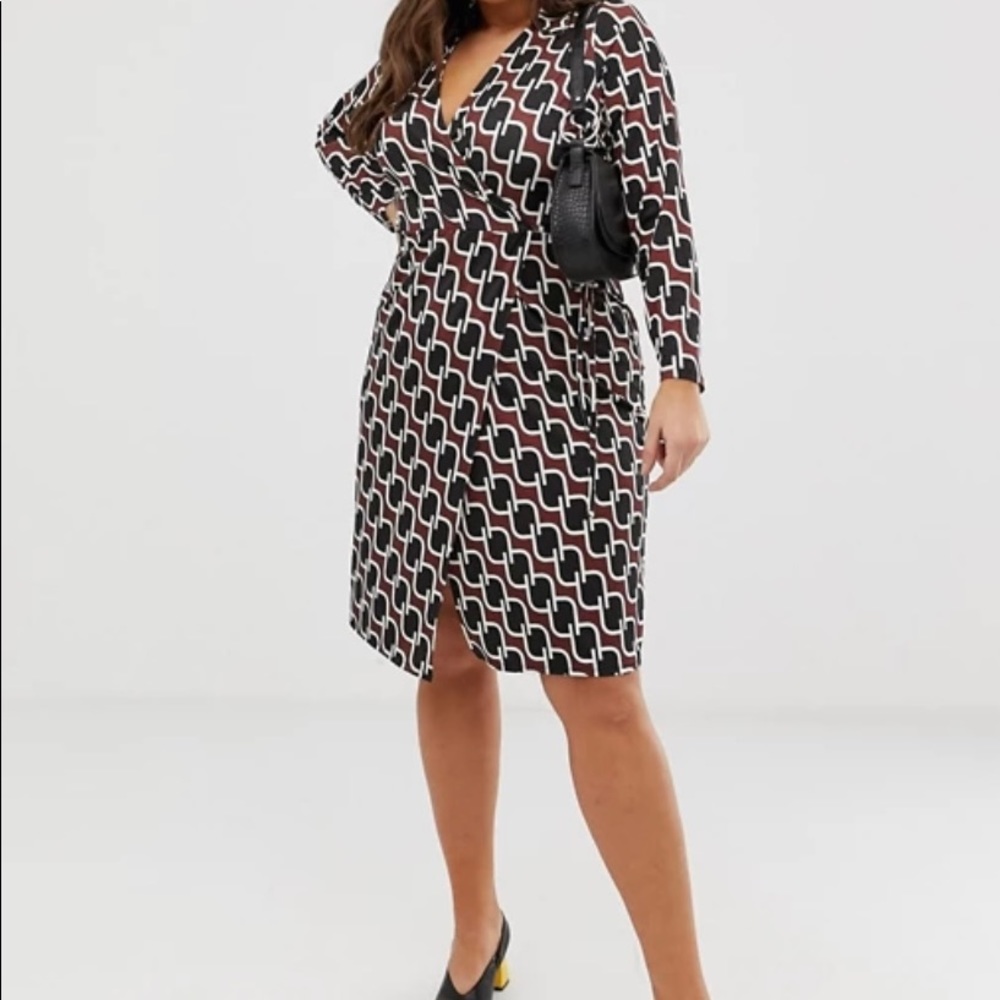 River Island Plus wrap dress